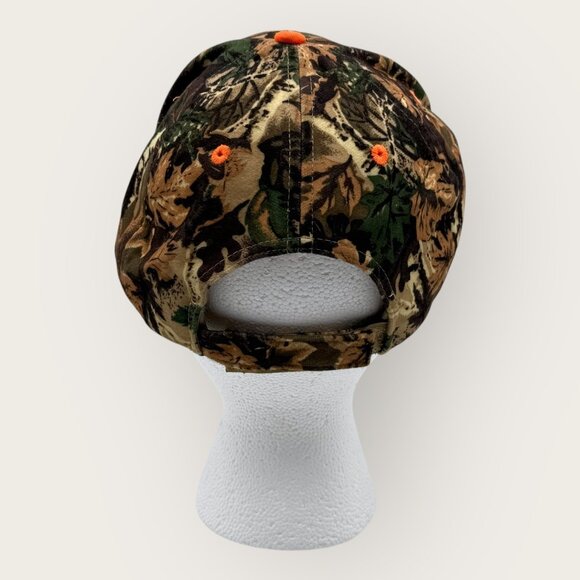 Goodall Tire & Steel Camouflage Cap Orange Embroidery Adjustable Baseball Hat - Picture 3 of 7